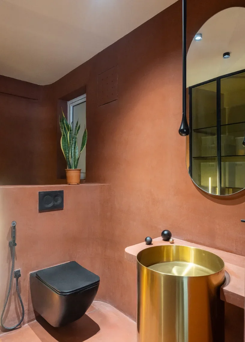 Micro-concrete bathroom